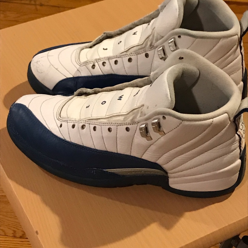 Jordan’s blue white 12’s